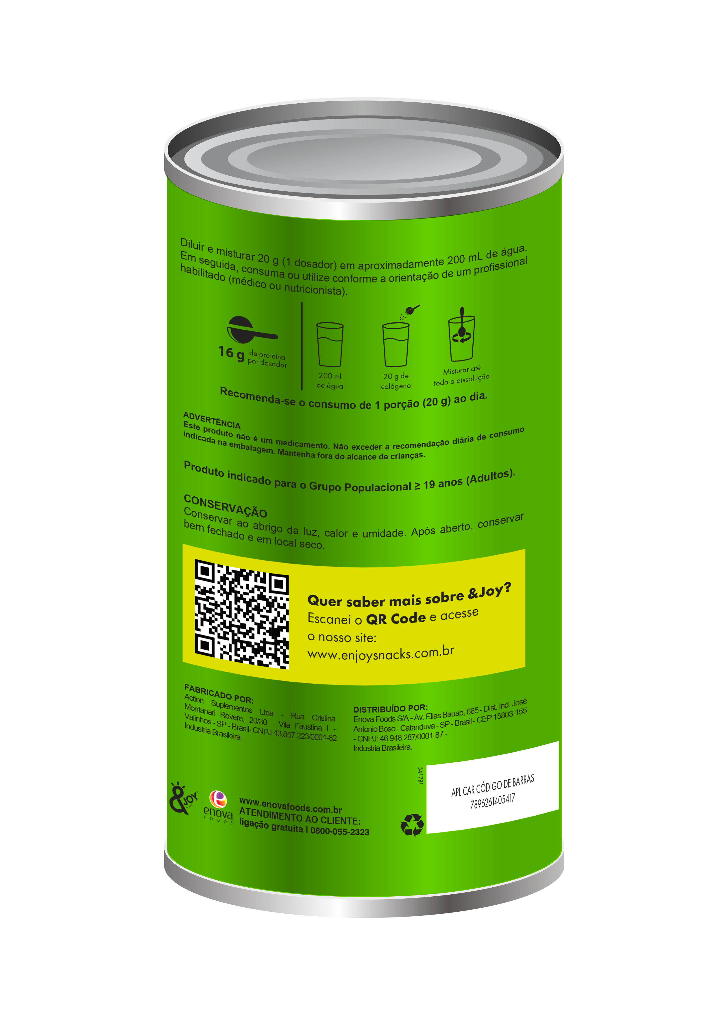 O Collagen Protein Enjoy sabor Limão Siciliano 3
