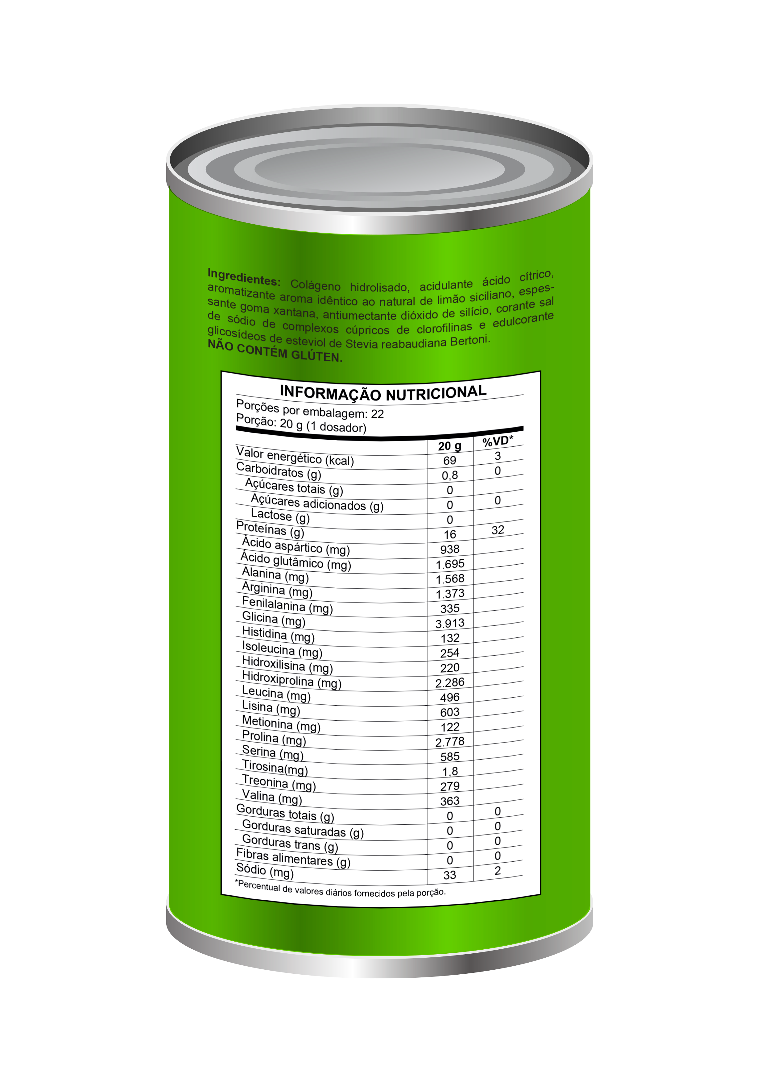 O Collagen Protein Enjoy sabor Limão Siciliano 2